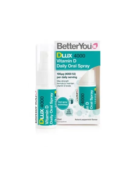 BetterYou DLux 4000 Daily Vitamin D Oral Spray | Body Nutrition (ES)
