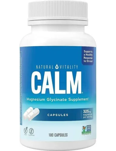Calm Magnesium Glycinate (180 caps) von Natural Vitality | Body Nutrition (DE)