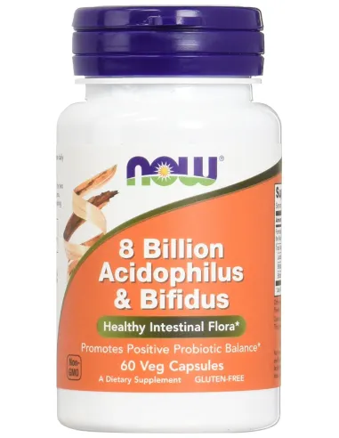8 Billion Acidophilus & Bifidus (120 caps) by NOW Foods | Body Nutrition (EN)