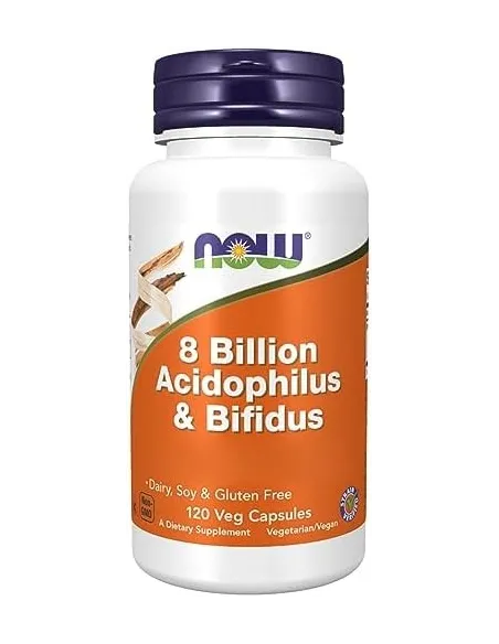 8 Billion Acidophilus & Bifidus (120 caps) by NOW Foods | Body Nutrition (EN)