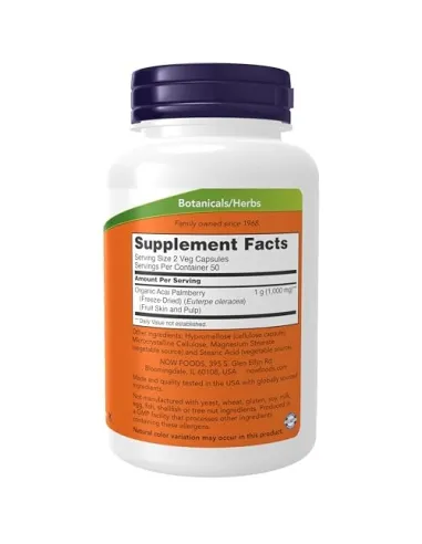 Acai 500mg por NOW Foods