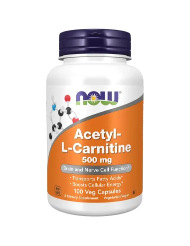 Acetyl-L-Carnitine (100 vcaps) de NOW Foods | Body Nutrition (FR)
