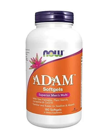 BodyNutrition | ADAM Multi-Vitamin for Men (180 softgels) NOW Foods