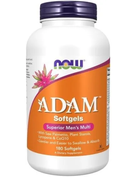 BodyNutrition | ADAM Multi-Vitamin for Men (180 softgels) NOW Foods
