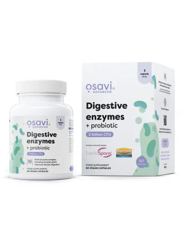 Digestive enzymes + probiotic - 60 vegan caps