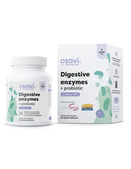 Digestive enzymes + probiotic - 60 vegan caps