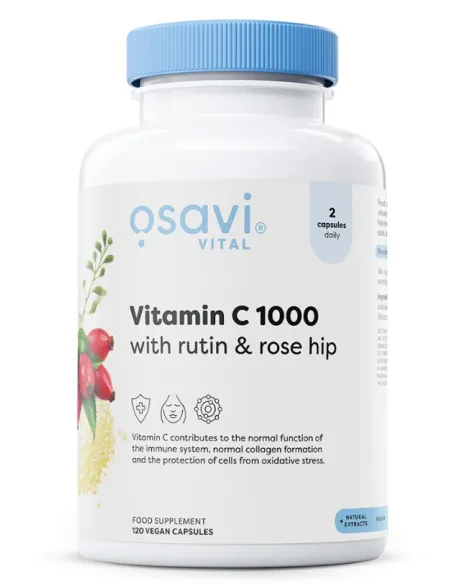 Vitamin C1000 with Rutin & Rose Hip - 120 vegan caps