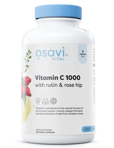Vitamin C1000 with Rutin & Rose Hip - 180 vegan caps