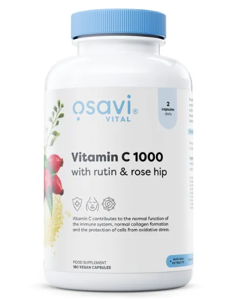 Vitamin C1000 with Rutin & Rose Hip - 180 vegan caps