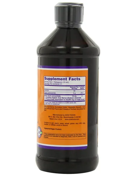 BodyNutrition | Acai Liquid Concentrate NOW Foods
