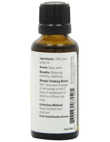 Essential Oil Ginger von NOW Foods | Body Nutrition (DE)