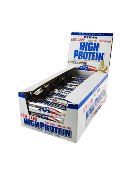 Low Carb High Protein Bar 24 bars (50g) by Weider | Body Nutrition (EN)
