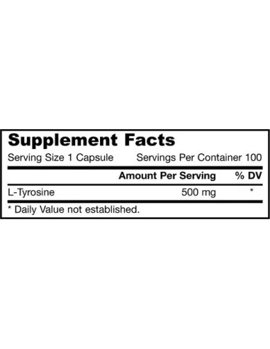 BodyNutrition | L-Tyrosine 500mg 100 caps Jarrow Formulas