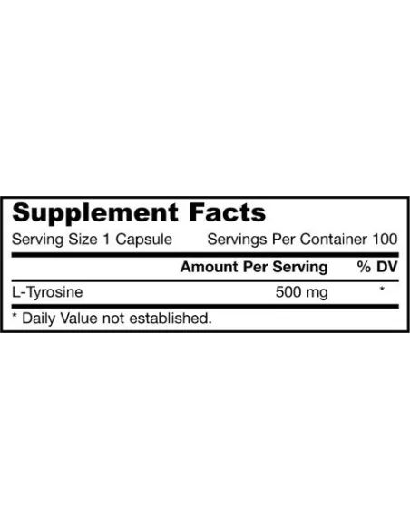 BodyNutrition | L-Tyrosine 500mg 100 caps Jarrow Formulas