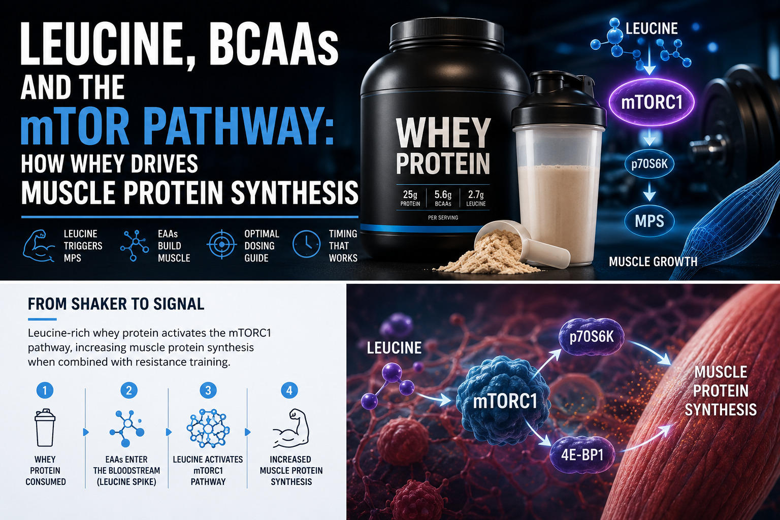 Why whey protein is effective for muscle protein synthesis