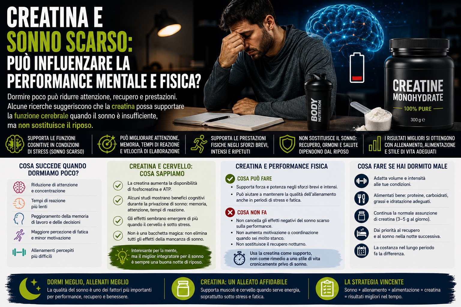reatina e sonno scarso: può influenzare la performance mentale e fisica?