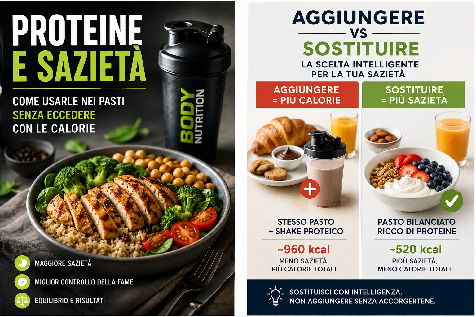 Proteine e sazietà: come usarle nei pasti senza eccedere con le calorie