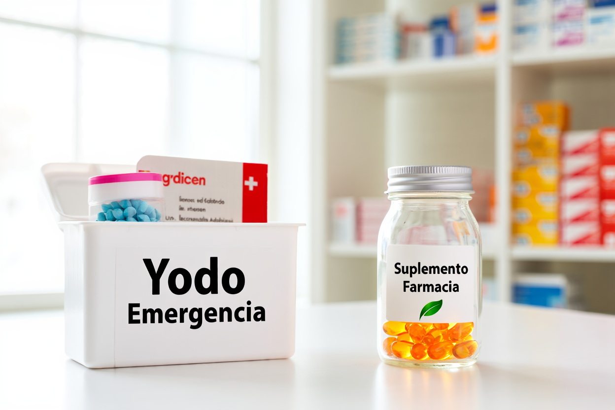 Comparación entre tabletas de emergencia nuclear y suplementos nutricionales