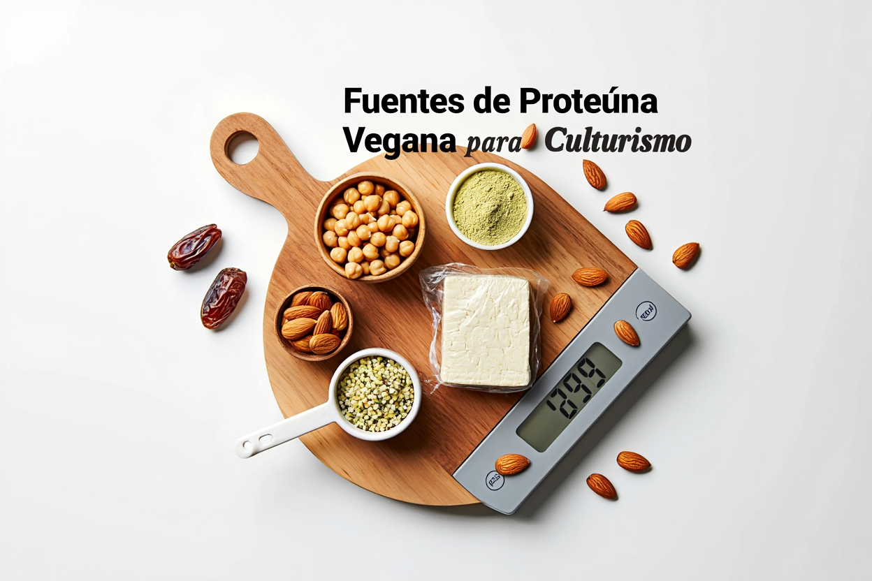 Alimentos veganos ricos en proteína para culturismo