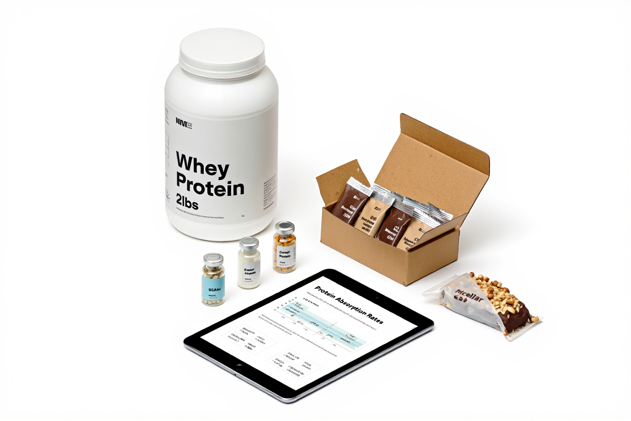 Différents types de protéines en poudre pour musculation