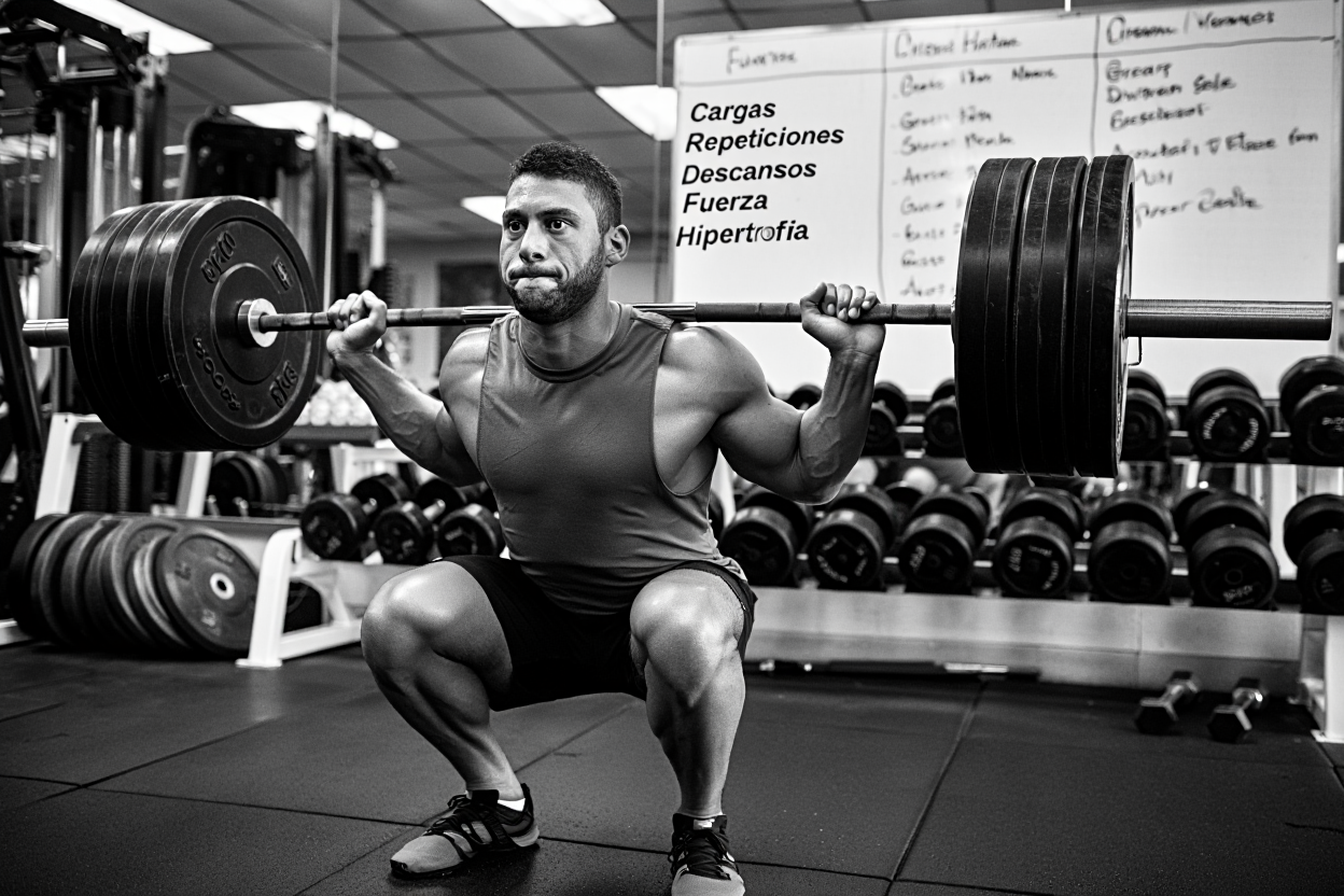 Parámetros de entrenamiento para fuerza versus hipertrofia