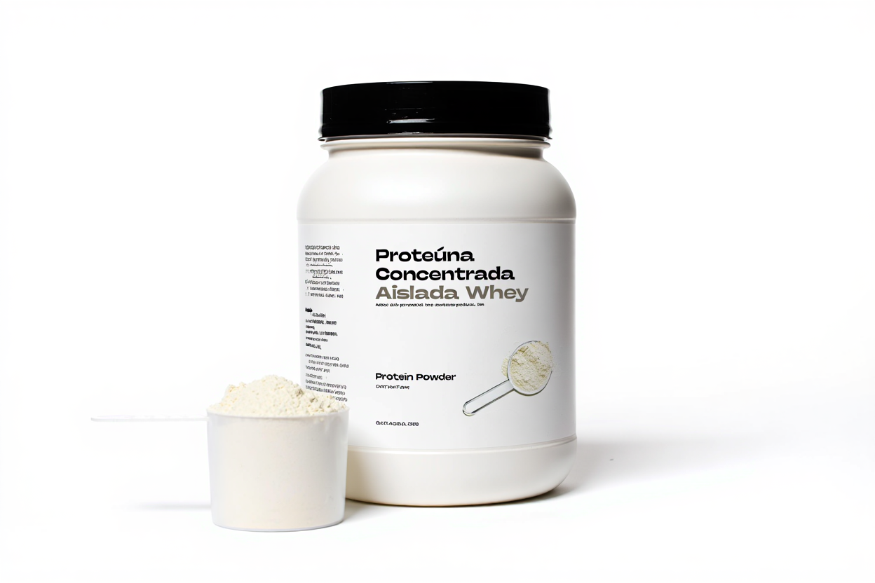 Comparación entre proteína concentrada y aislada en polvo