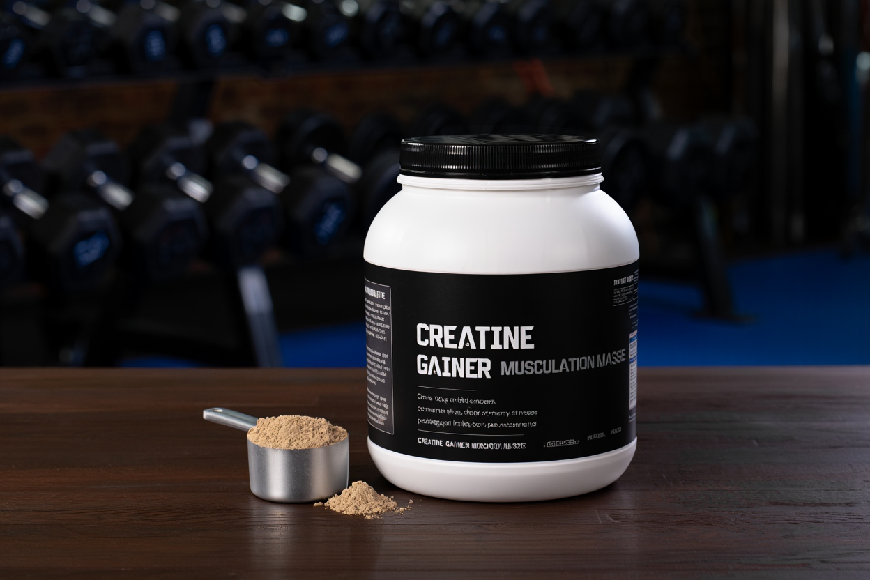 Créatine monohydrate et gainer pour augmenter la masse musculaire