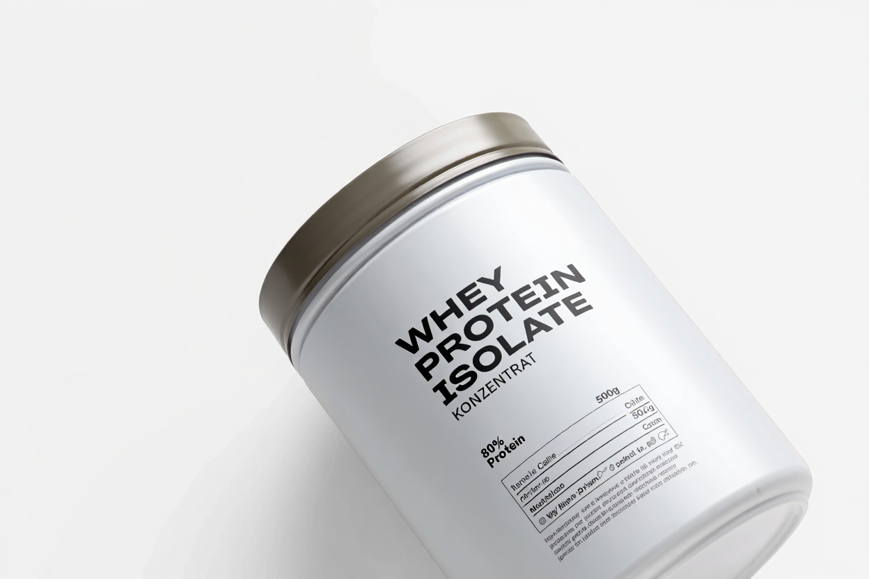 Whey Protein Isolat und Konzentrat Pulver Vergleich