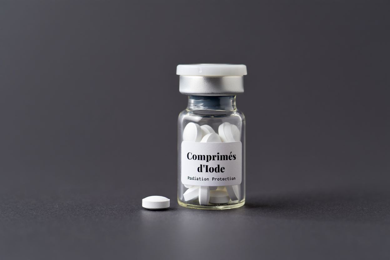 Comprimés d'iode pour protection thyroïdienne en cas de radiations