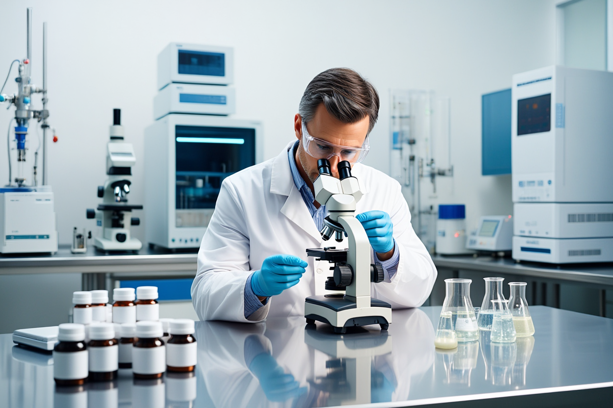 Laboratory testing equipment for supplement verification