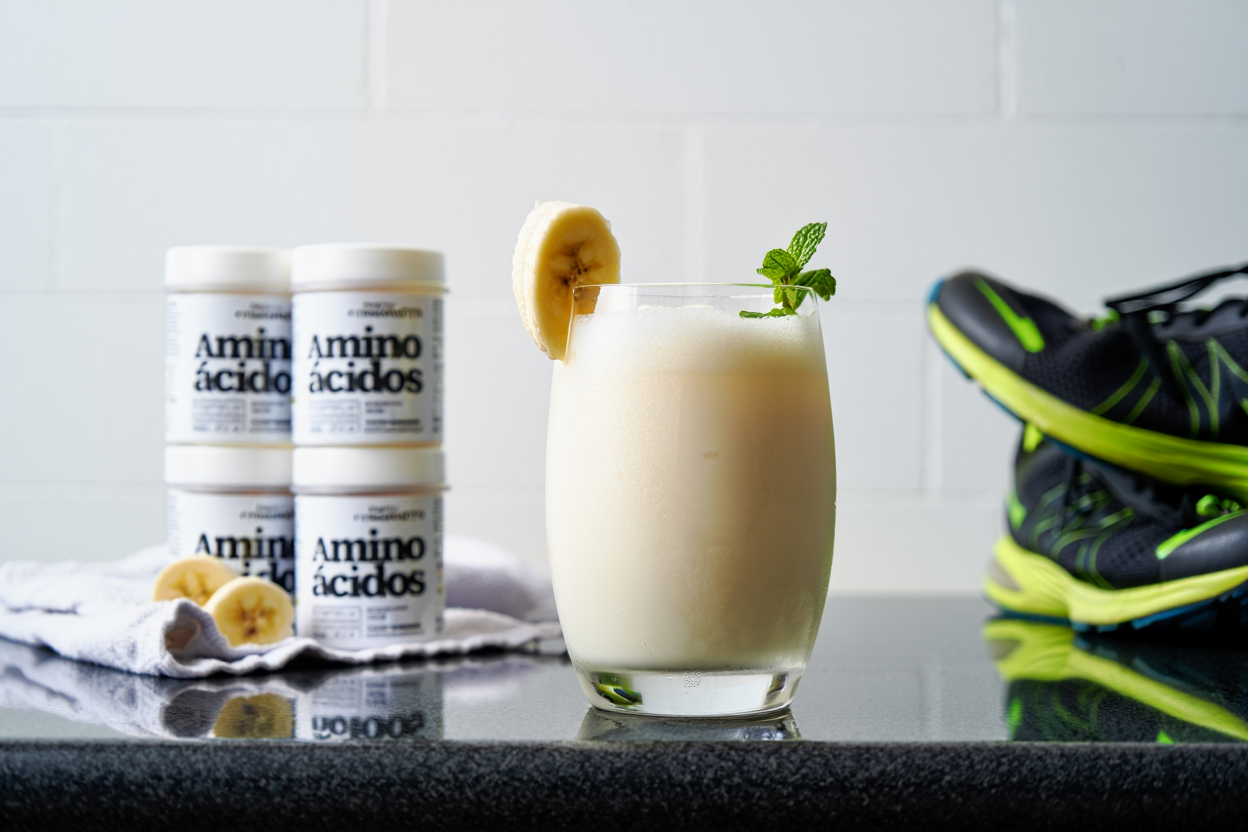 Preparación correcta de suplemento de aminoácidos para recuperación