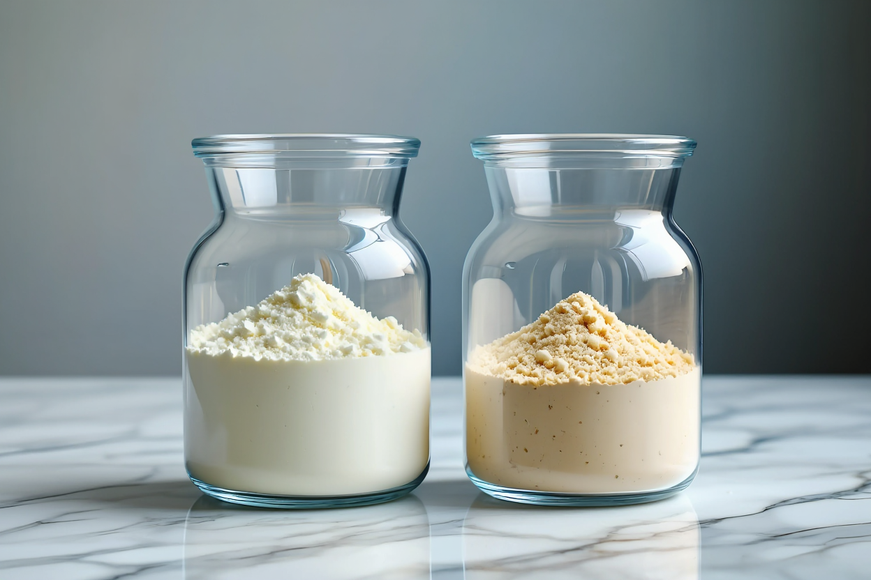 Comparación de proteína isolate y concentrada