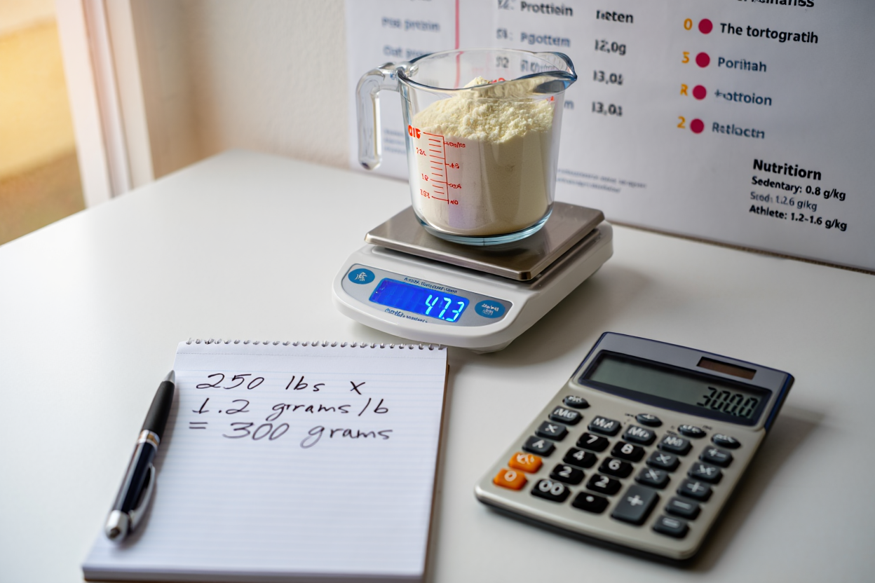 Personalized protein calculator chart