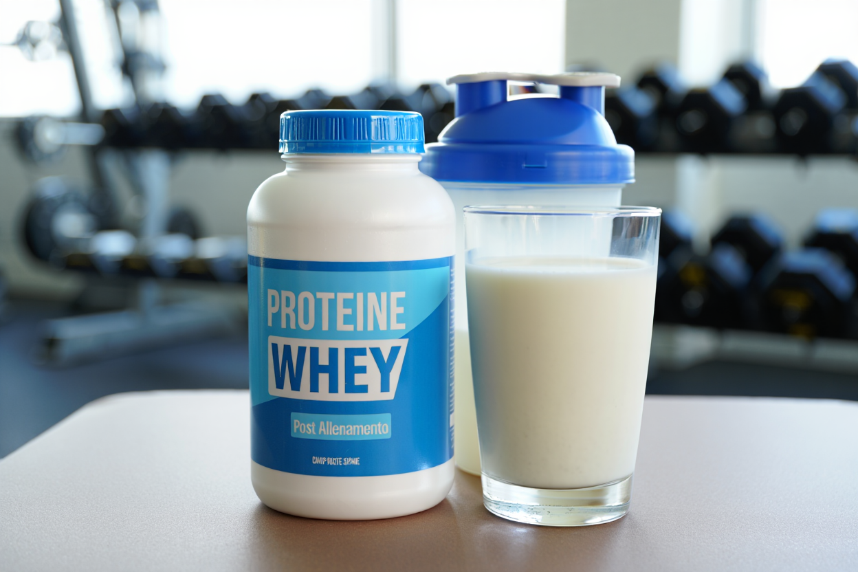 Polvere proteica whey isolate per il recupero