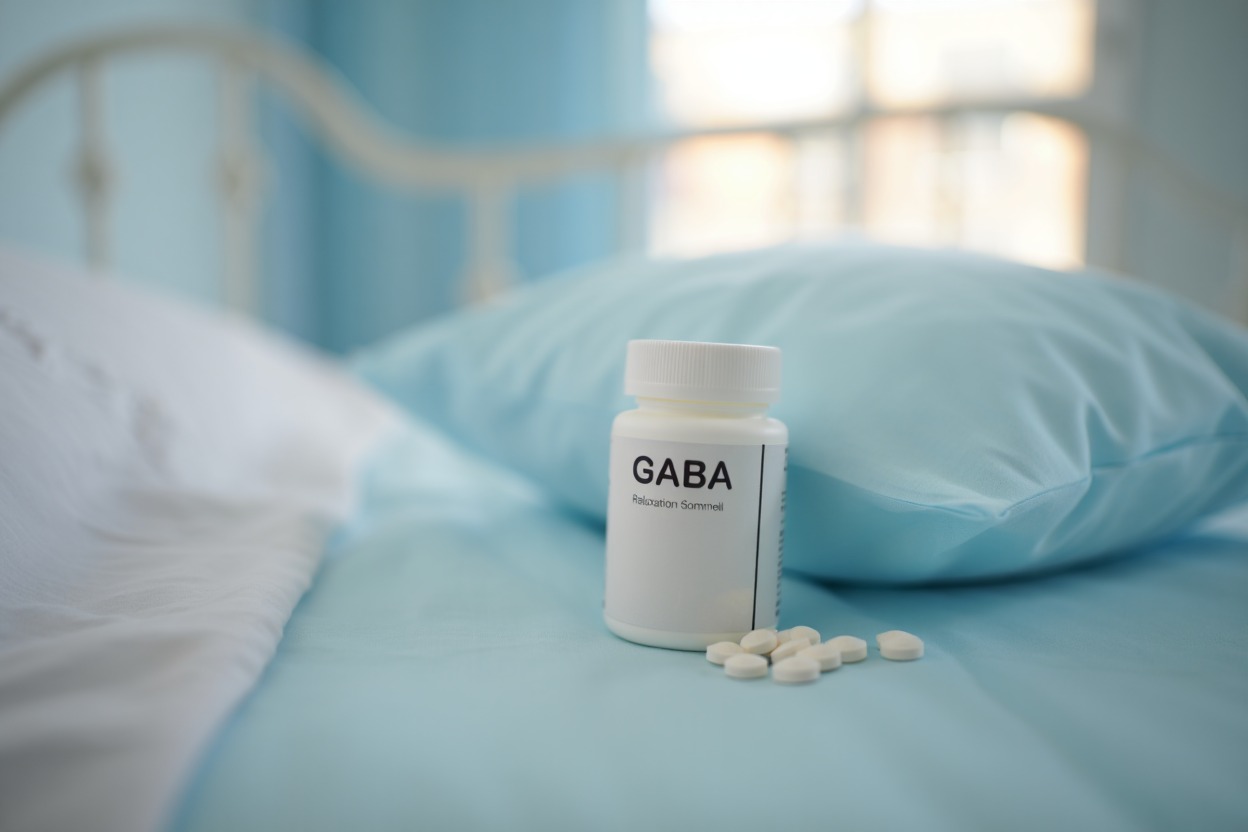 Personne détente avec complément GABA