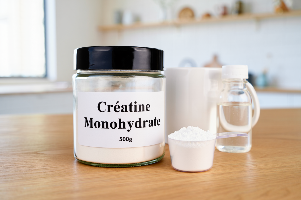 Mesure de créatine monohydrate en poudre