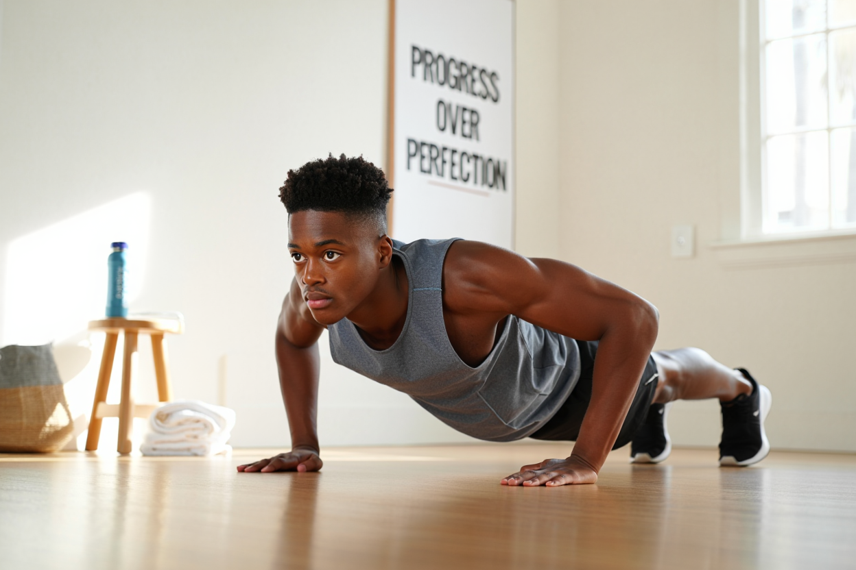 Entraînement musculation débutant à domicile