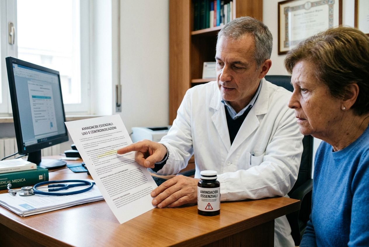 Aminoacidi essenziali e controindicazioni mediche