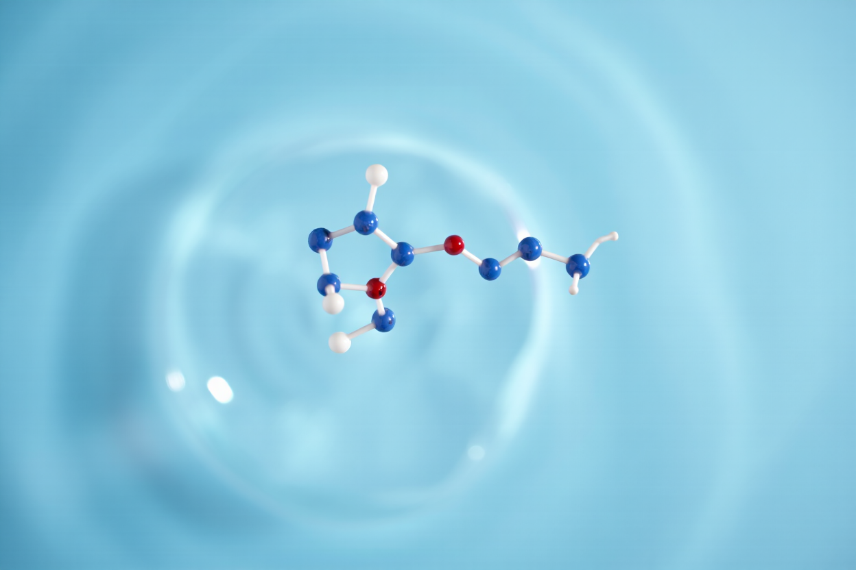 Brain neurotransmitter pathways showing GABA inhibitory signals