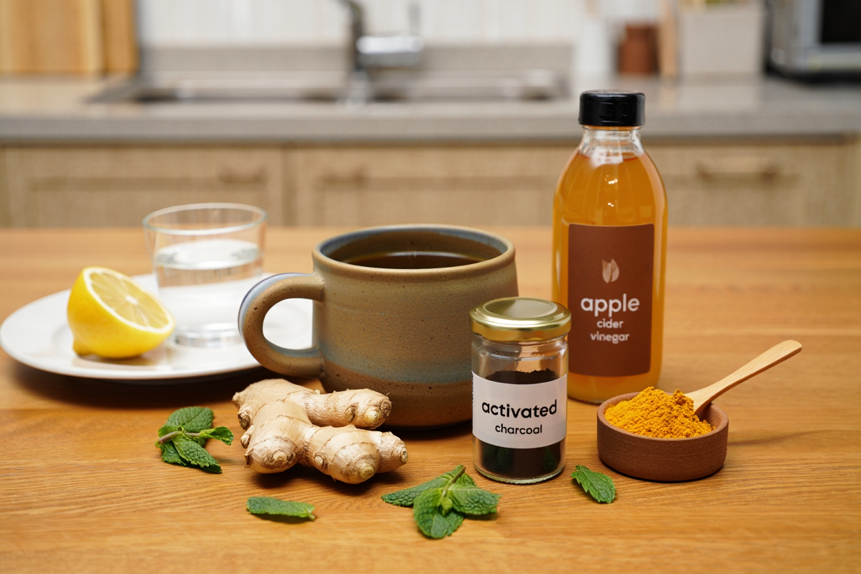 Kräutertees und natürliche Heilmittel gegen Magenverstimmung