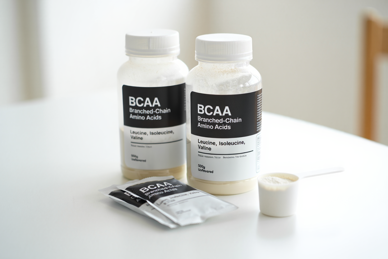 Polvo de BCAA leucina isoleucina valina para entrenamiento