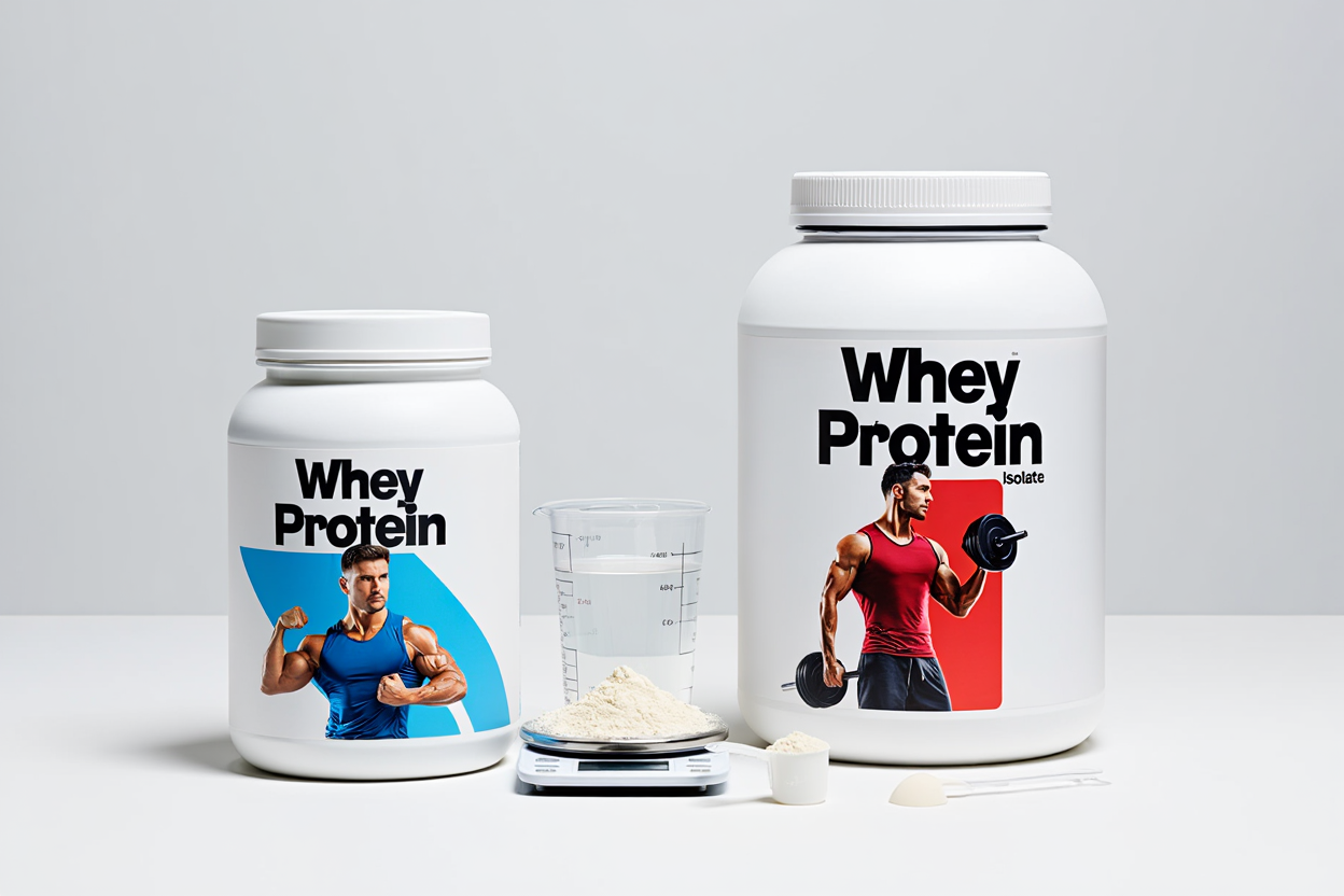 Comparación de proteína whey isolate y concentrada