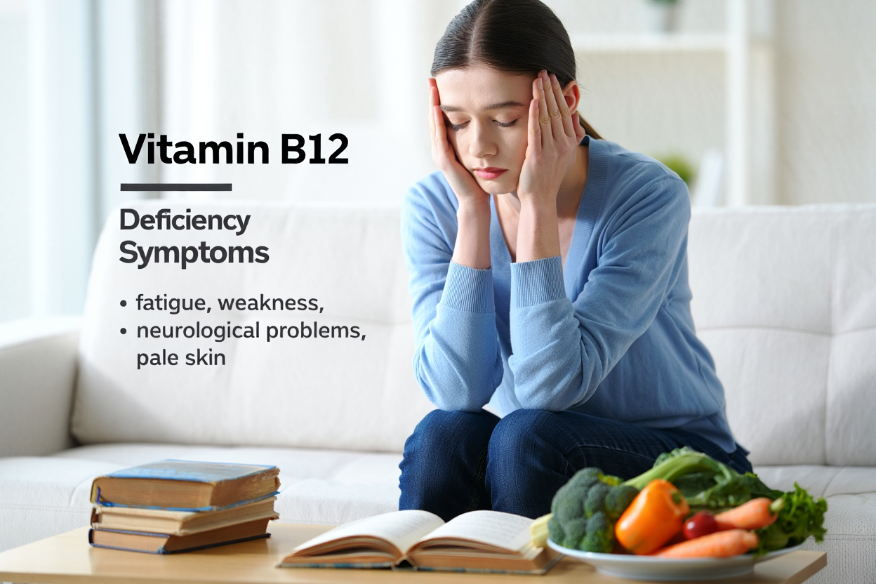 Blood test results showing B12 markers and analysis