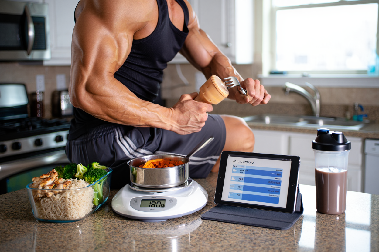 Repas équilibré pour sèche musculation
