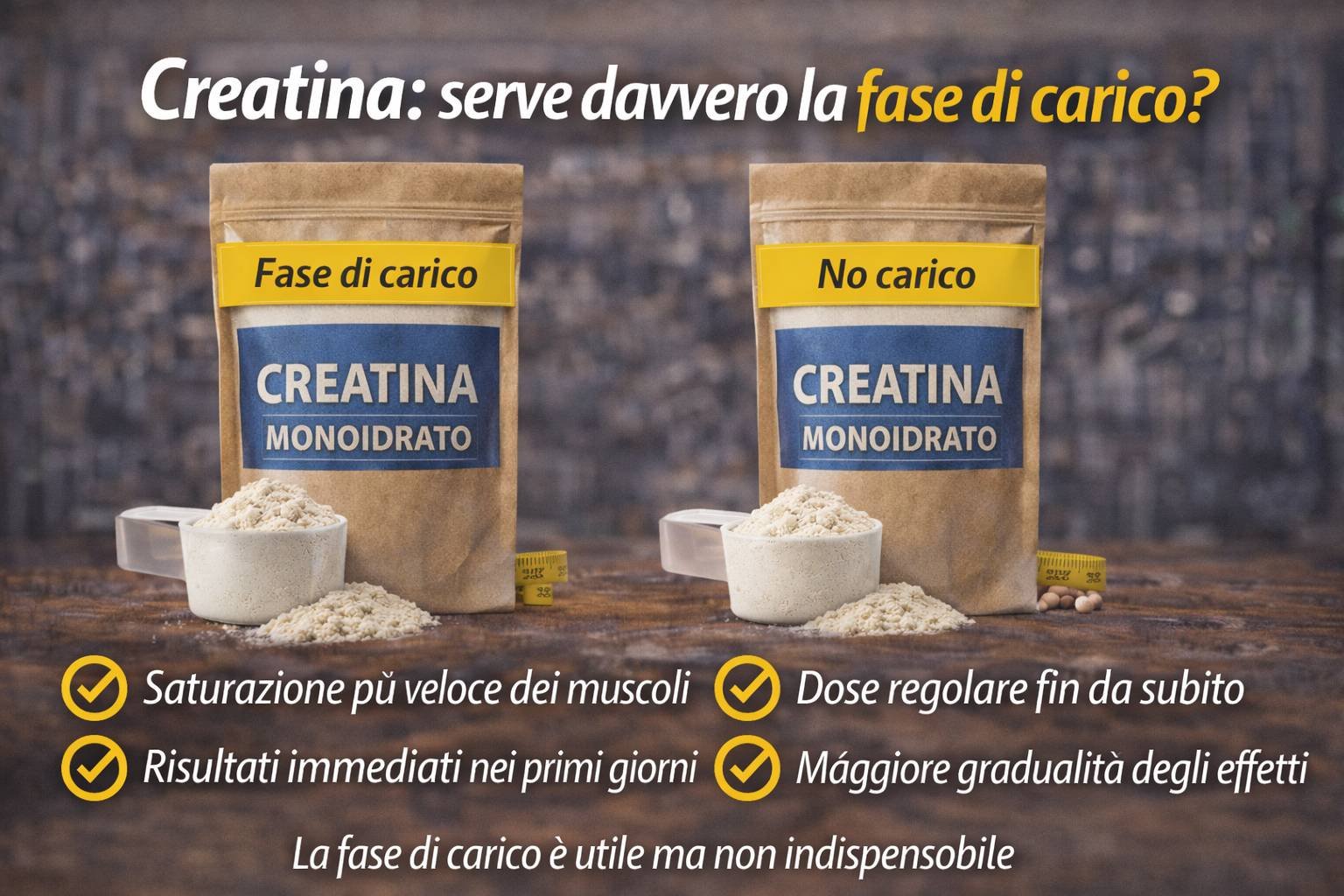 Creatina serve davvero la fase di carico?