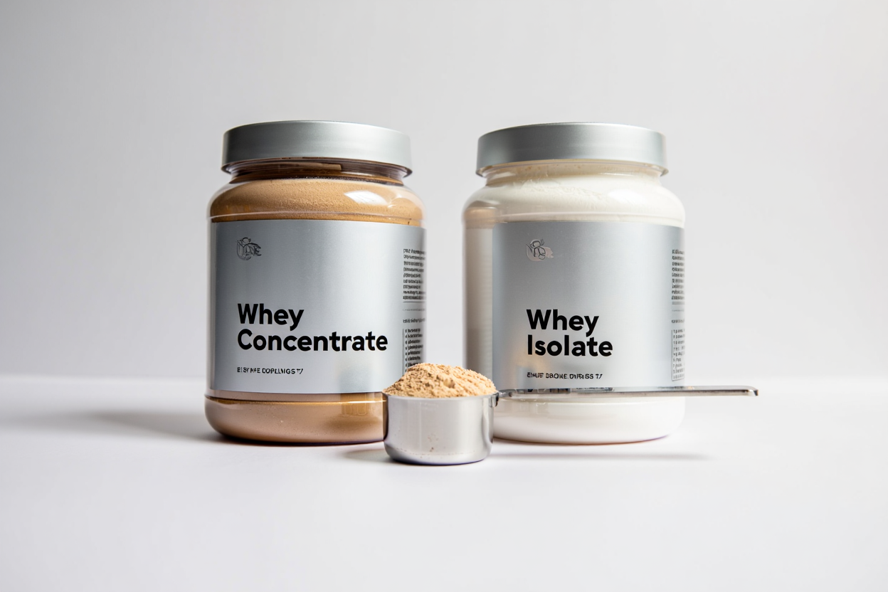 Choix entre whey concentrée et isolat selon les objectifs