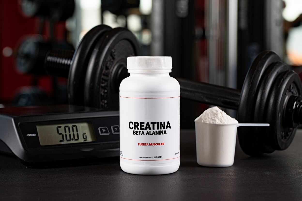 Deportista realizando levantamiento de peso con máxima intensidad y potencia