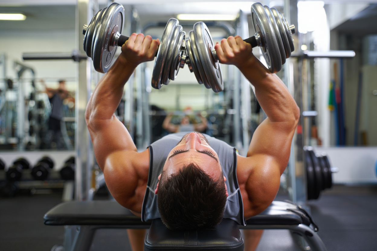 Démonstration technique correcte du squat avec haltères