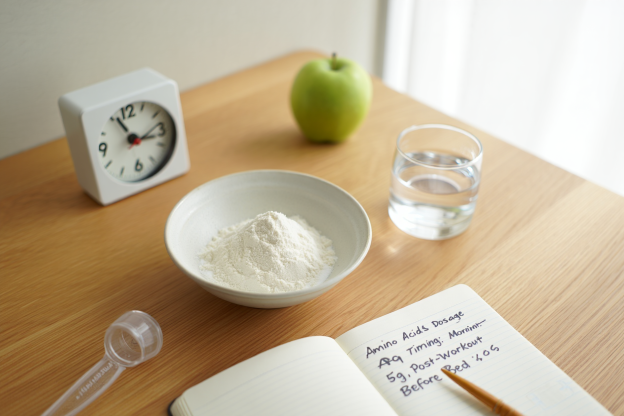 Optimal amino acid intake timing for muscle growth