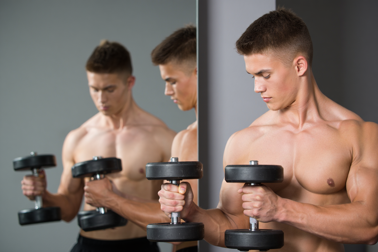 Haltères de différentes charges pour progression graduelle